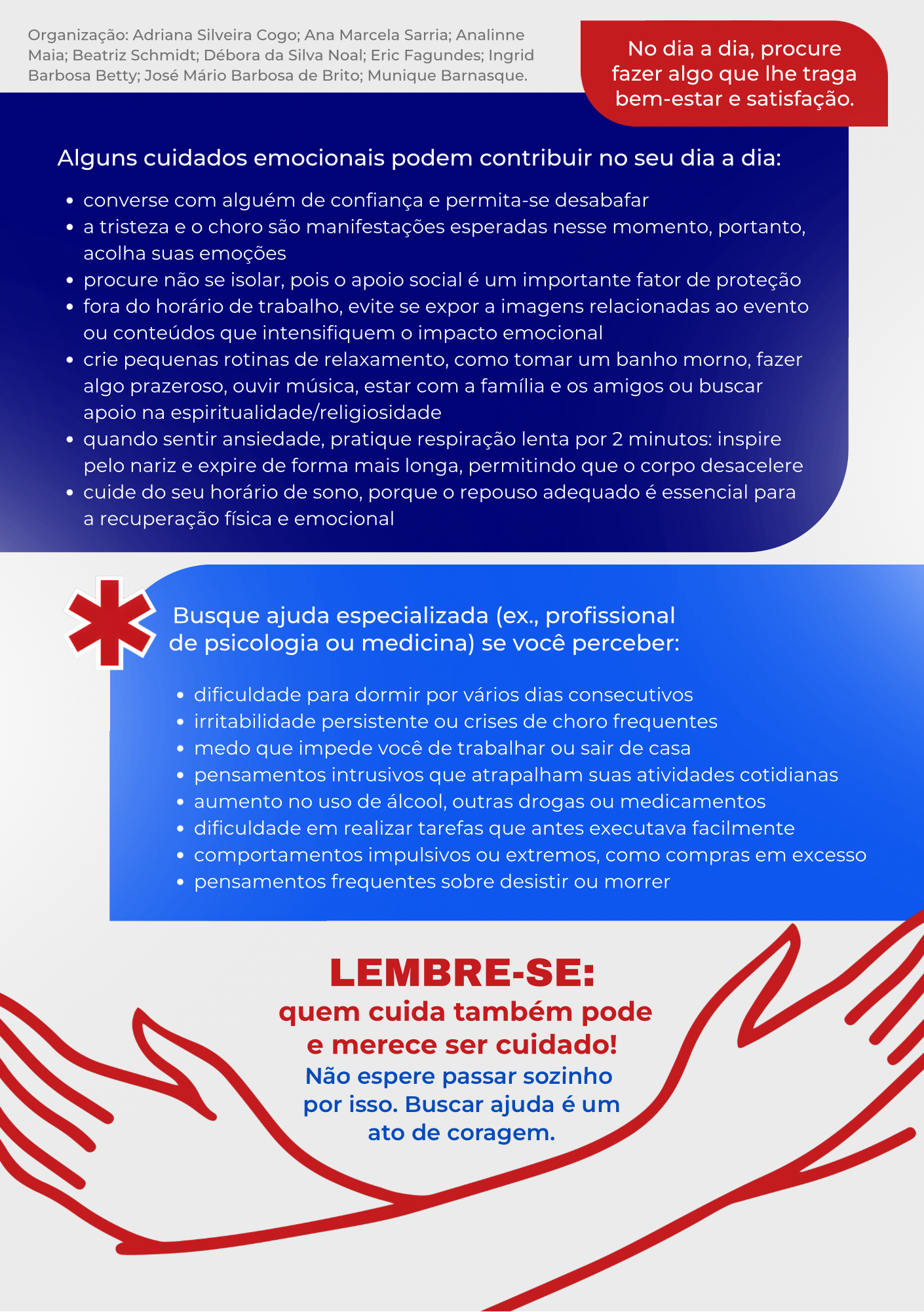 Saúde mental do trabalhador no contexto de desastres